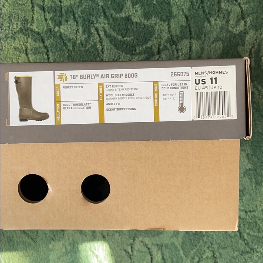 Lacrosse rubber boots, brand new never worn.